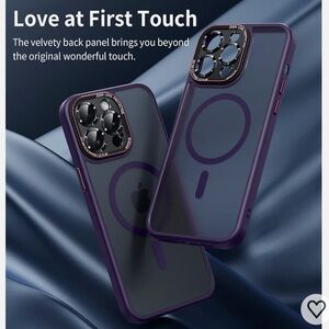 Dark Purple Cell Phone Case with Soft Finish for iPhone 14 Pro Max - New in Box!